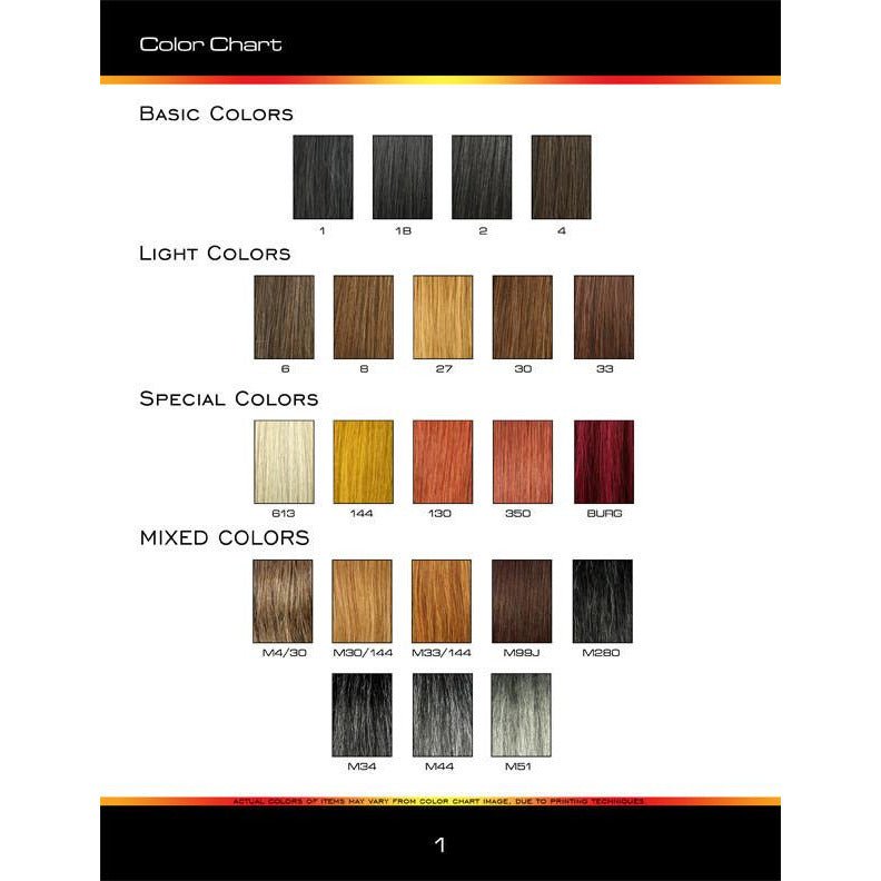 Unique's 100% Human Hair Full Wig / Style "C" - VIP Extensions