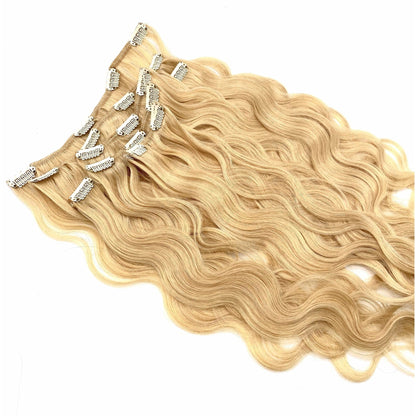 VIP Clip Extensions/ Body Wave 18" - ClipeX System - VIP Extensions