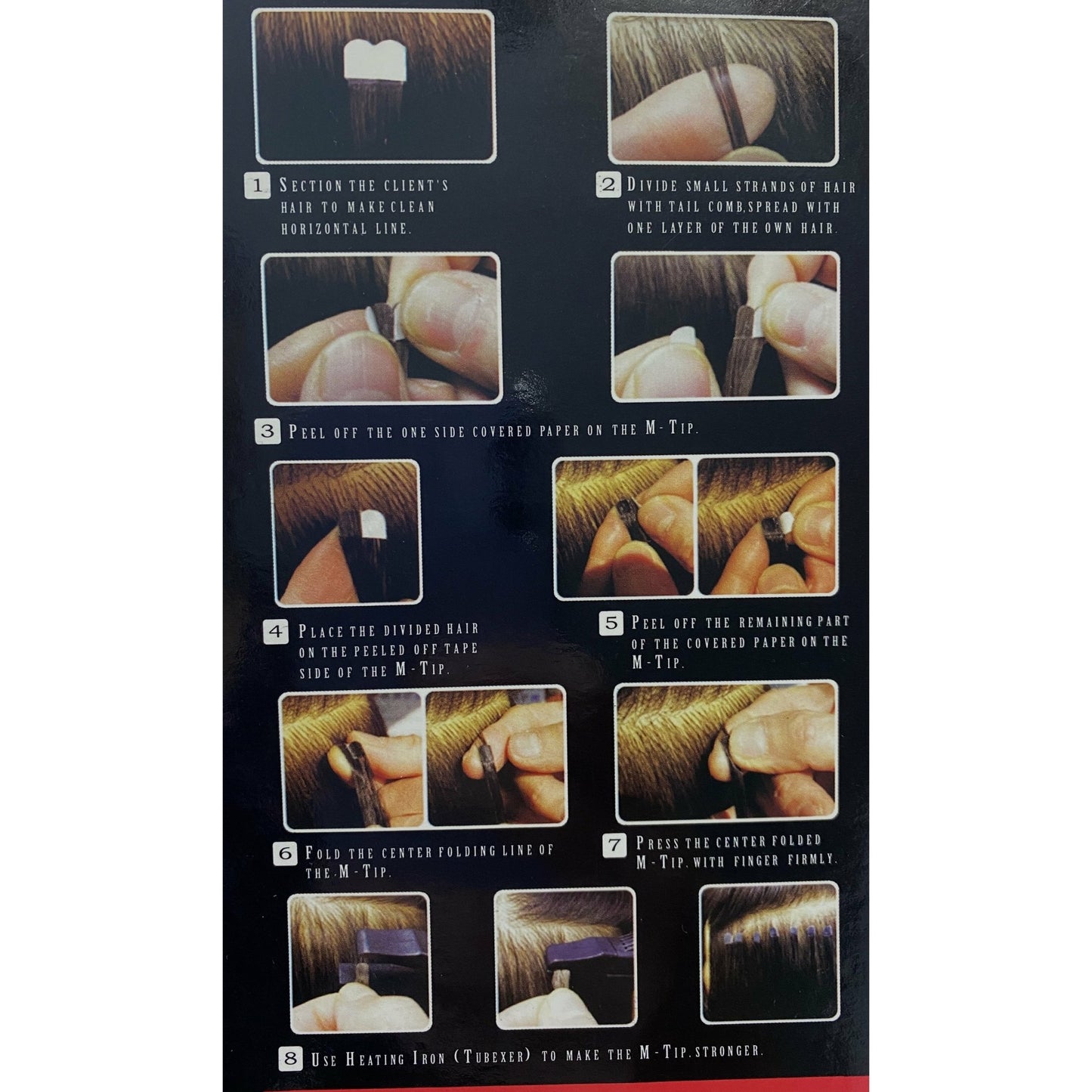 VIP M - Tip System (Tape Extensions 100 strands) / Straight 18" - VIP Extensions