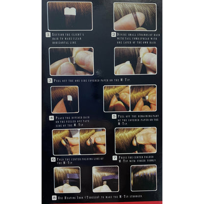 VIP M - Tip System (Tape Extensions 100 strands) / Straight 18" - VIP Extensions