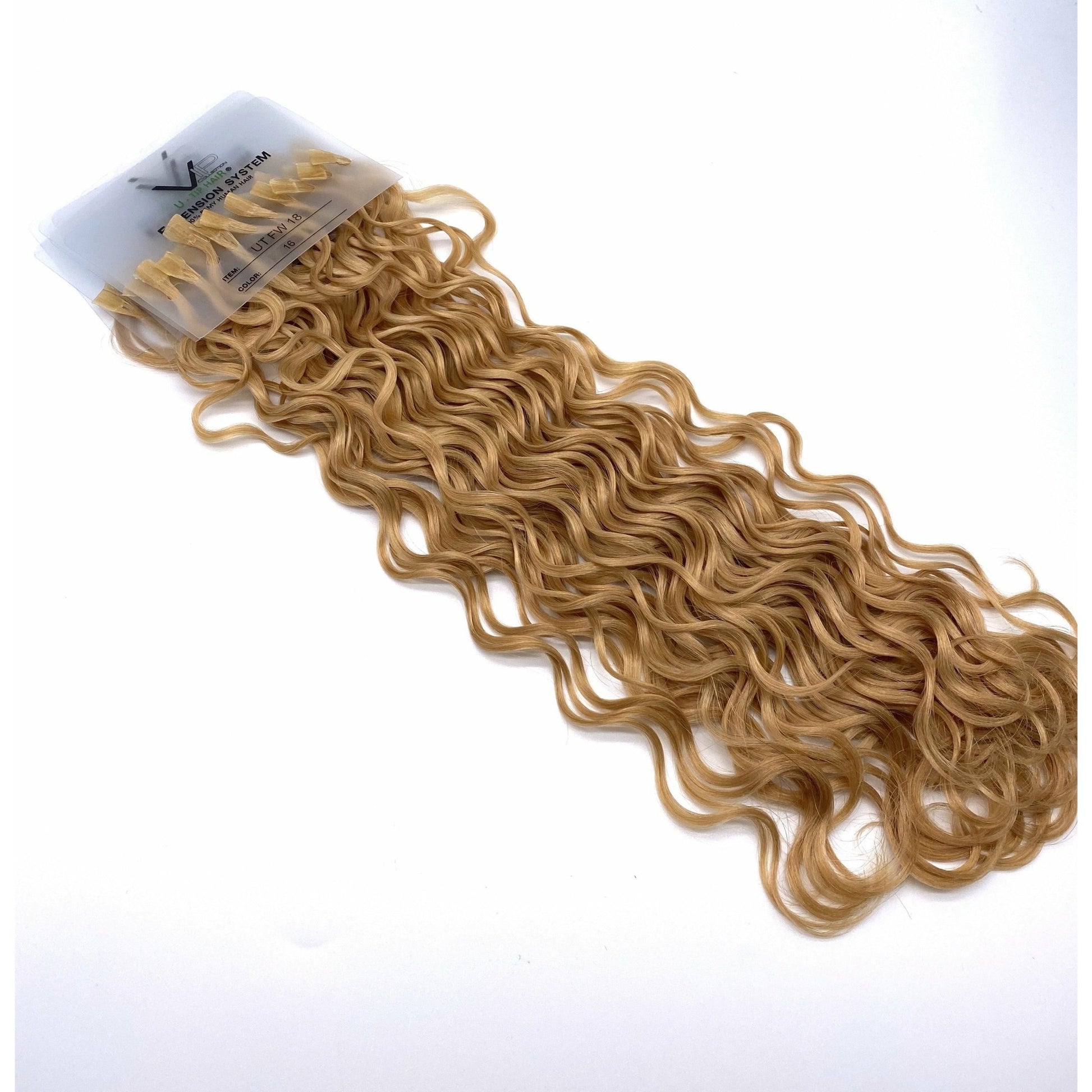 VIP U - Tip System / Curly 18" - VIP Extensions